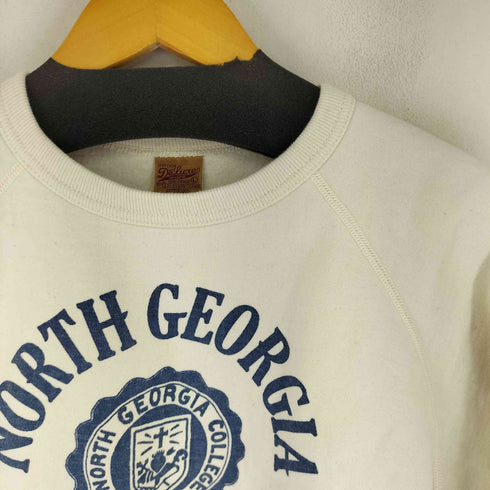 デラックス DELUXE 60s HEAVY SWEATER SPECIAL ORDER NORTH GEORGIA プリントラグランクルースウェット メンズ JPN:L