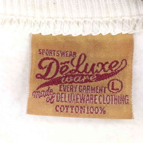 デラックス DELUXE 60s HEAVY SWEATER SPECIAL ORDER NORTH GEORGIA プリントラグランクルースウェット メンズ JPN:L