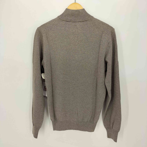 グランサッソ Gran Sasso イタリア製 ダブルZIP スタンドカラー ドライバーズ ニット メンズ M/L
