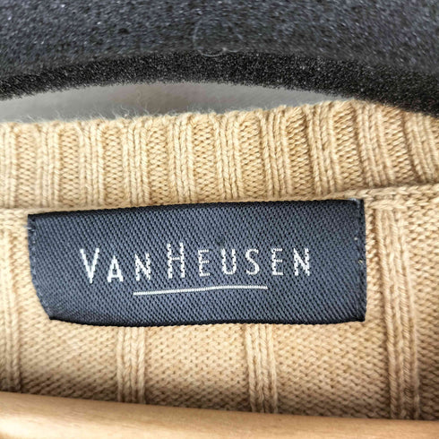 ヴァンヒューゼン VAN HEUSEN 90-00s クルーネックコットンニット メンズ import:XL