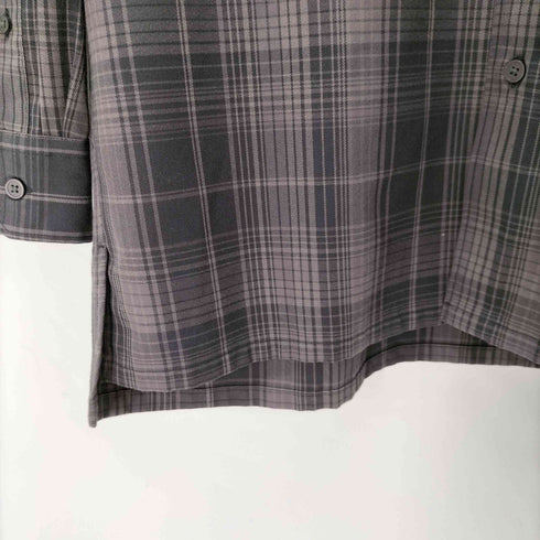 ユニクロユー UNIQLO U フランネルオーバーサイズチェックシャツ メンズ JPN:L