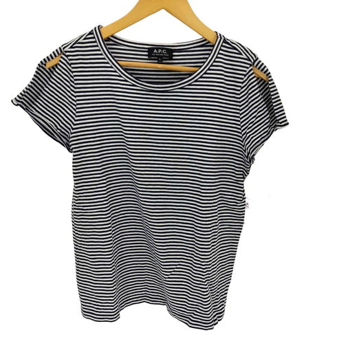 アーペーセー A.P.C. コットン ボーダー ブラウス レディース import:L