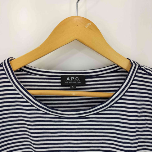 アーペーセー A.P.C. コットン ボーダー ブラウス レディース import:L