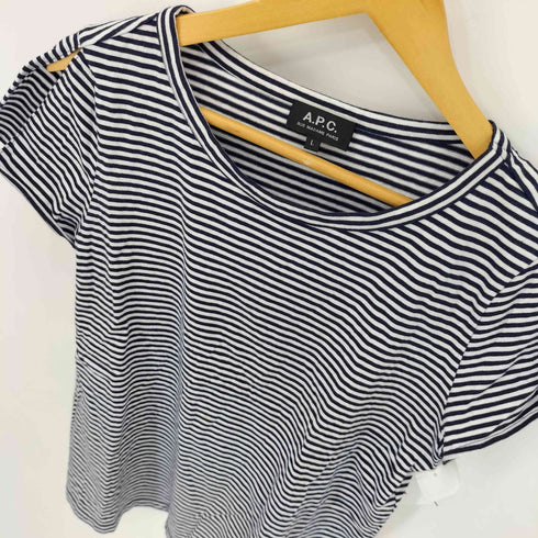 アーペーセー A.P.C. コットン ボーダー ブラウス レディース import:L