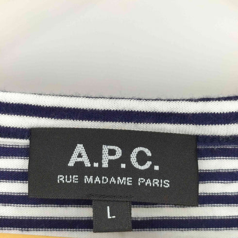 アーペーセー A.P.C. コットン ボーダー ブラウス レディース import:L