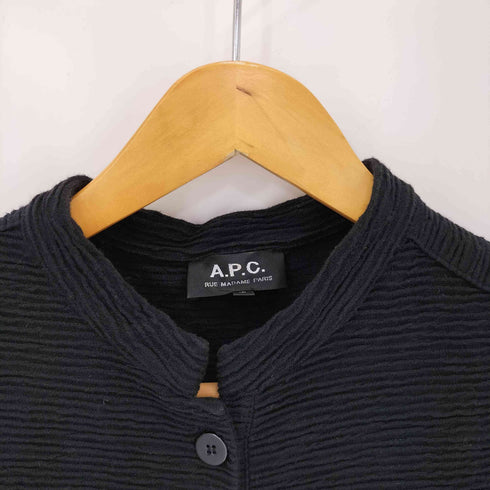 アーペーセー A.P.C. コットン マオカラー 楊柳 ノースリーブワンピース レディース import:M