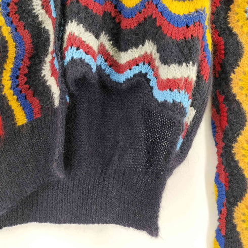 マルニ MARNI モヘア マルチカラー変形ニットカーディガン レディース 40