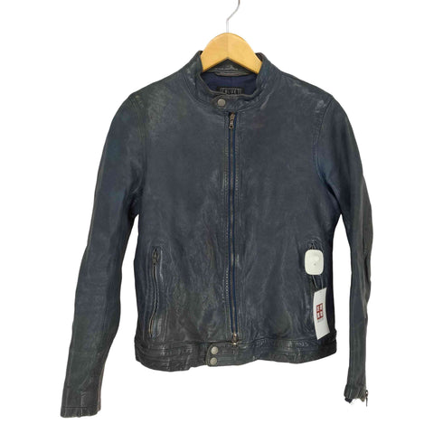 ブルーワーク BLUE WORK ラムレザーシングルライダースジャケット レディース JPN:S