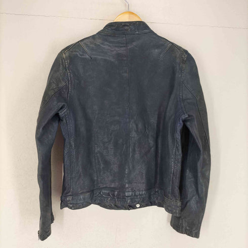 ブルーワーク BLUE WORK ラムレザーシングルライダースジャケット レディース JPN:S