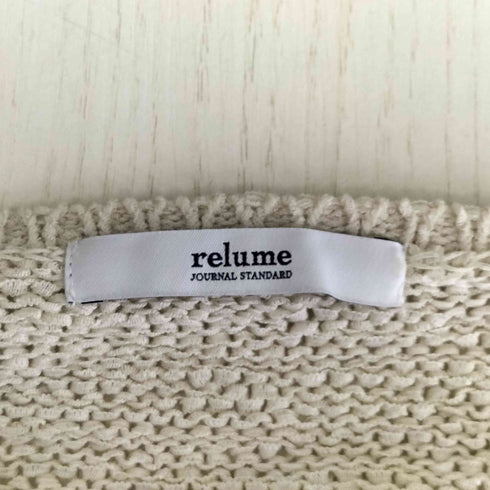 ジャーナルスタンダードレリューム JOURNAL STANDARD relume テープヤーンニュアンスプルオーバー レディース FREE