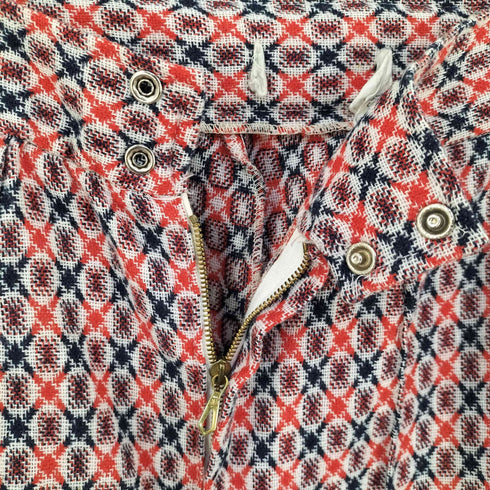 推定60s~ Euro Vintage 総柄フレアパンツ RIES ZIPPER レディース