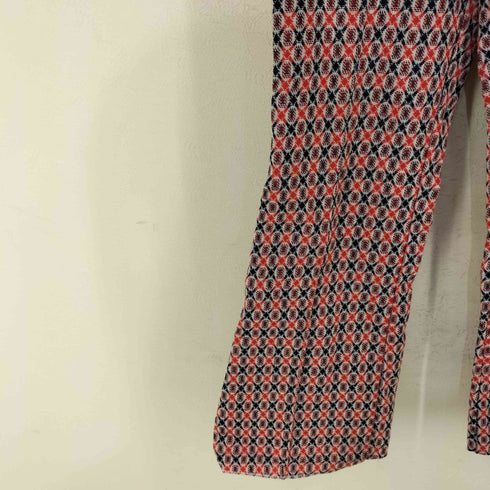 推定60s~ Euro Vintage 総柄フレアパンツ RIES ZIPPER レディース