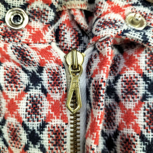 推定60s~ Euro Vintage 総柄フレアパンツ RIES ZIPPER レディース