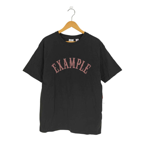 イグザンプル EXAMPLE 両面 ロゴプリント クルーネック Tシャツ メンズ import:M