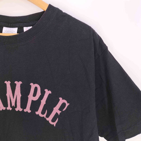 イグザンプル EXAMPLE 両面 ロゴプリント クルーネック Tシャツ メンズ import:M