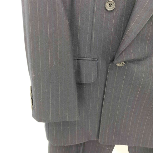 バーバリーズ BURBERRYS 80-90s ストライプ ピークドラペル ダブルブレスト セットアップ メンズ 98/88/175