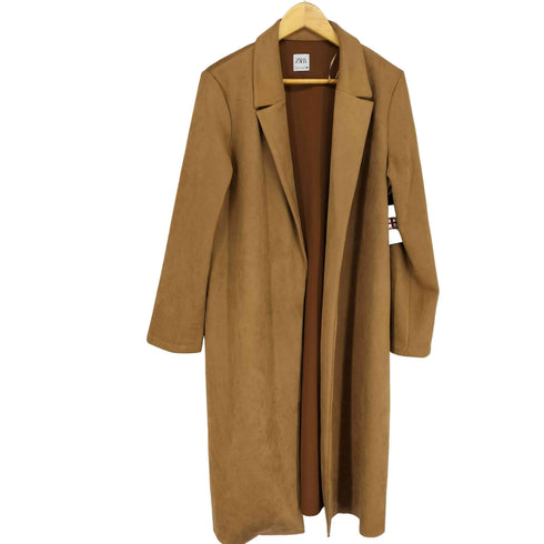 ザラ ZARA ボタンレスチェスターコート レディース L
