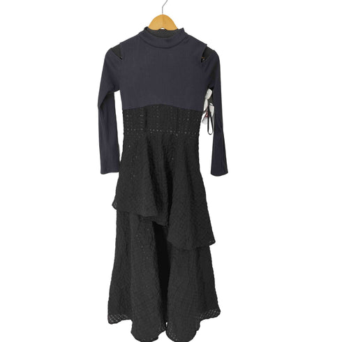 ダズリン dazzlin 24AW バックリボンティアードコンビワンピース レディース JPN:M