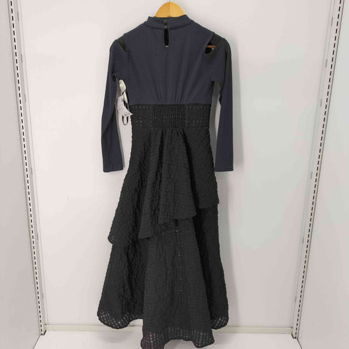 ダズリン dazzlin 24AW バックリボンティアードコンビワンピース レディース JPN:M