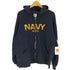 SOF FE ボディ NAVY WIFE クラック プリント ジップアップ パーカー メンズ import:L