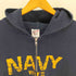 SOF FE ボディ NAVY WIFE クラック プリント ジップアップ パーカー メンズ import:L