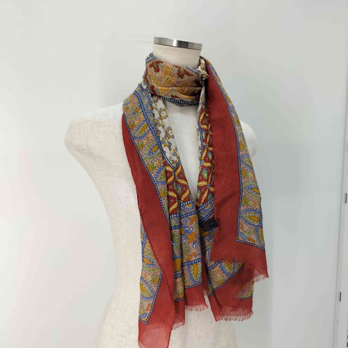 エトロ ETRO シルク100% ペイスリー総柄スカーフ レディース
