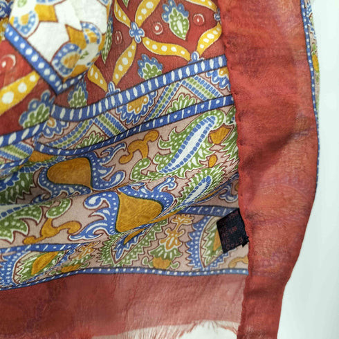 エトロ ETRO シルク100% ペイスリー総柄スカーフ レディース