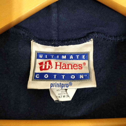 ヘインズ Hanes 90sボディ 刺繍タグ 2007 ハイスクール プリント ジップアップパーカー メンズ import:M