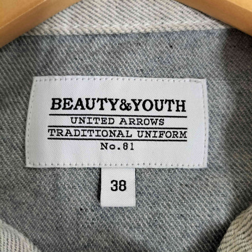 ビューティーアンドユースユナイテッドアローズ BEAUTY & YOUTH UNITED ARROWS TRADITIONAL UNIFORM エコデニムジャケット レディース 38