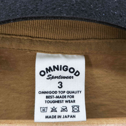 OMNIGOD カレッジロゴ Tシャツ メンズ JPN:3