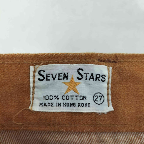 SEVEN STARS Vintage チェック切替 シャモアクロス ブッシュパンツ レディース 27