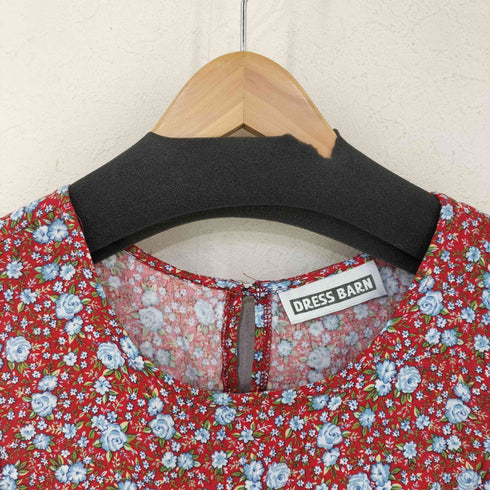DRESS BARN レーヨン100 小花柄ノースリーブワンピース レディース US:10