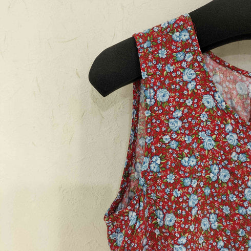 DRESS BARN レーヨン100 小花柄ノースリーブワンピース レディース US:10
