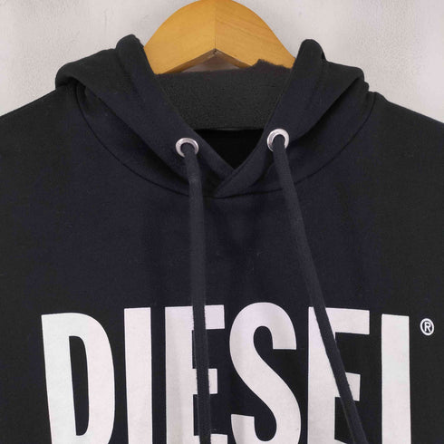 ディーゼル DIESEL ロゴプリントプルオーバーパーカー メンズ XS