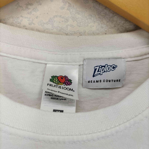 フルーツオブザルーム FRUIT OF THE LOOM Ziploc フロントプリント 半袖Tシャツ カットソー メンズ M