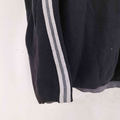 エディーバウアー Eddie Bauer サイドライン ハーフジップ ラグランコットンニット メンズ import:M