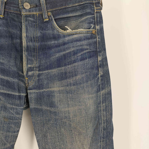 リーバイスヴィンテージクロージング Levis Vintage Clothing 00S 日本製 501 501XX ダブルネーム 66年復刻 シングルステッチ ボタン裏 J22 刻印 赤耳 黒カン BIG E 紙パッチ ボタンフライ デニム パンツ 00年製 メンズ W32