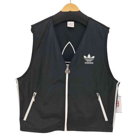 アディダス adidas デサント製 トレフォイル ジップアップベスト メンズ 170-175