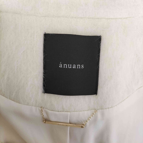 アニュアンス anuans アルパカウールショールカラーコート レディース FREE