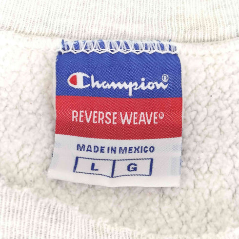 チャンピオン Champion 00s メキシコ製 REVERSE WEAVE リバースウィーブ カレッジプリントスウェット ボロ メンズ JPN:L
