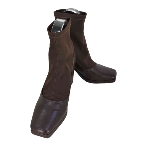 リムアーク RIM.ARK Square toe stretch boots スクエアトゥ ストレッチブーツ レディース L