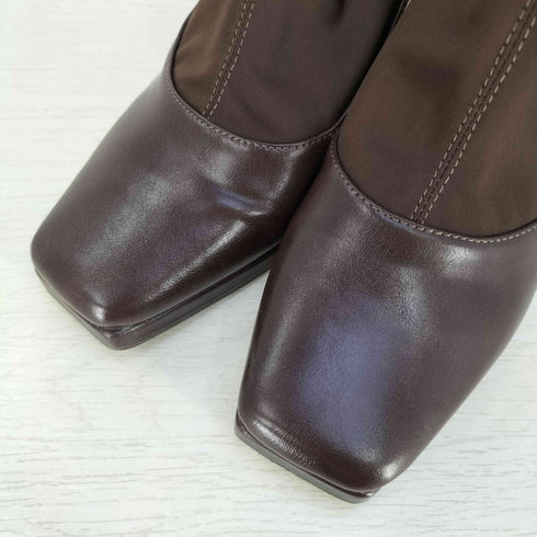 リムアーク RIM.ARK Square toe stretch boots スクエアトゥ ストレッチブーツ レディース L