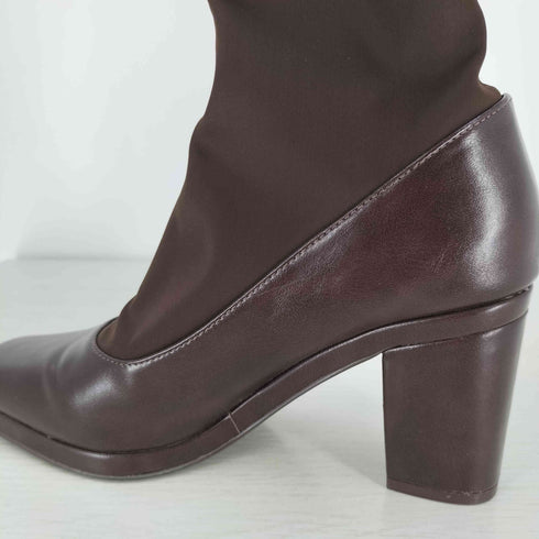 リムアーク RIM.ARK Square toe stretch boots スクエアトゥ ストレッチブーツ レディース L