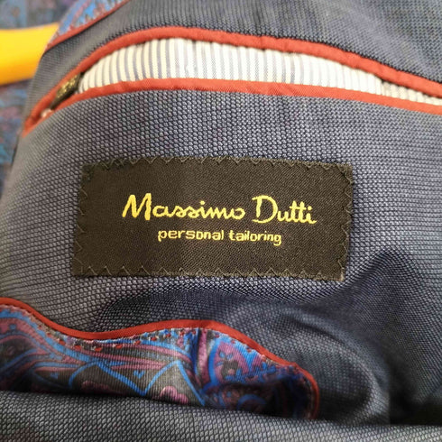 マッシモデュッティ Massimo Dutti 裏地ペイズリー柄 2B テーラードジャケット メンズ EUR:46