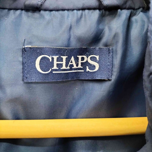 チャップス CHAPS 同色 エンブレム 刺繍 フルジップ 中綿 ベスト ジャケット ビッグサイズ メンズ 2XB