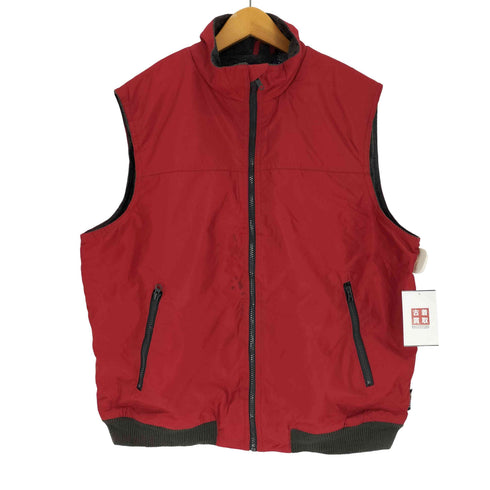 チャップス CHAPS 裏地フリース フルジップ テック ベスト ジャケット メンズ import:L