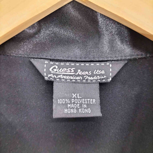 ゲスジーンズ GUESS JEANS ポリエステル スナップボタン オープンカラー L/S シャツ レディース import:XL