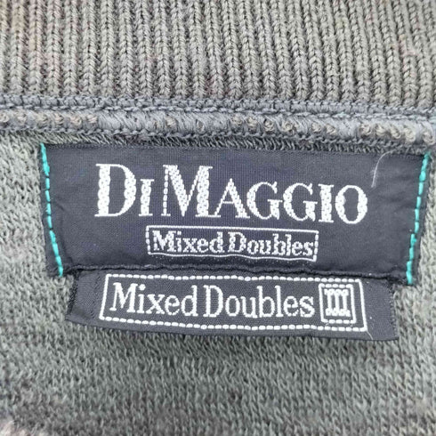DI MAGGIO アクリル混 ナイロン切り返しデザイン ニット メンズ