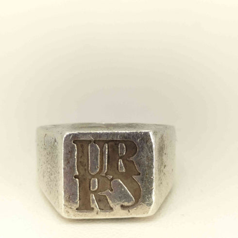 アンダーカバー UNDERCOVER silver URCR ロゴリング メンズ 13号