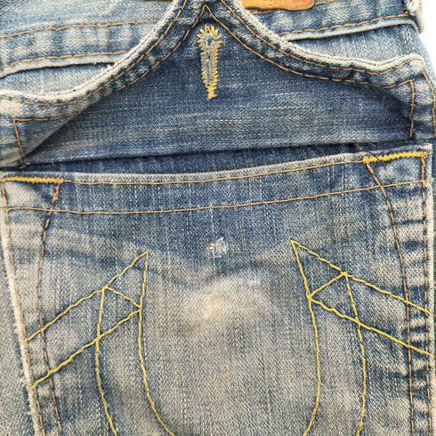 トゥルーレリジョン TRUE RELIGION USA製 JOEY ダメージ フレアデニム メンズ 28